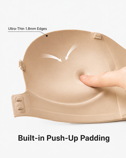 Strapless Front Closure Push-Up Bra
