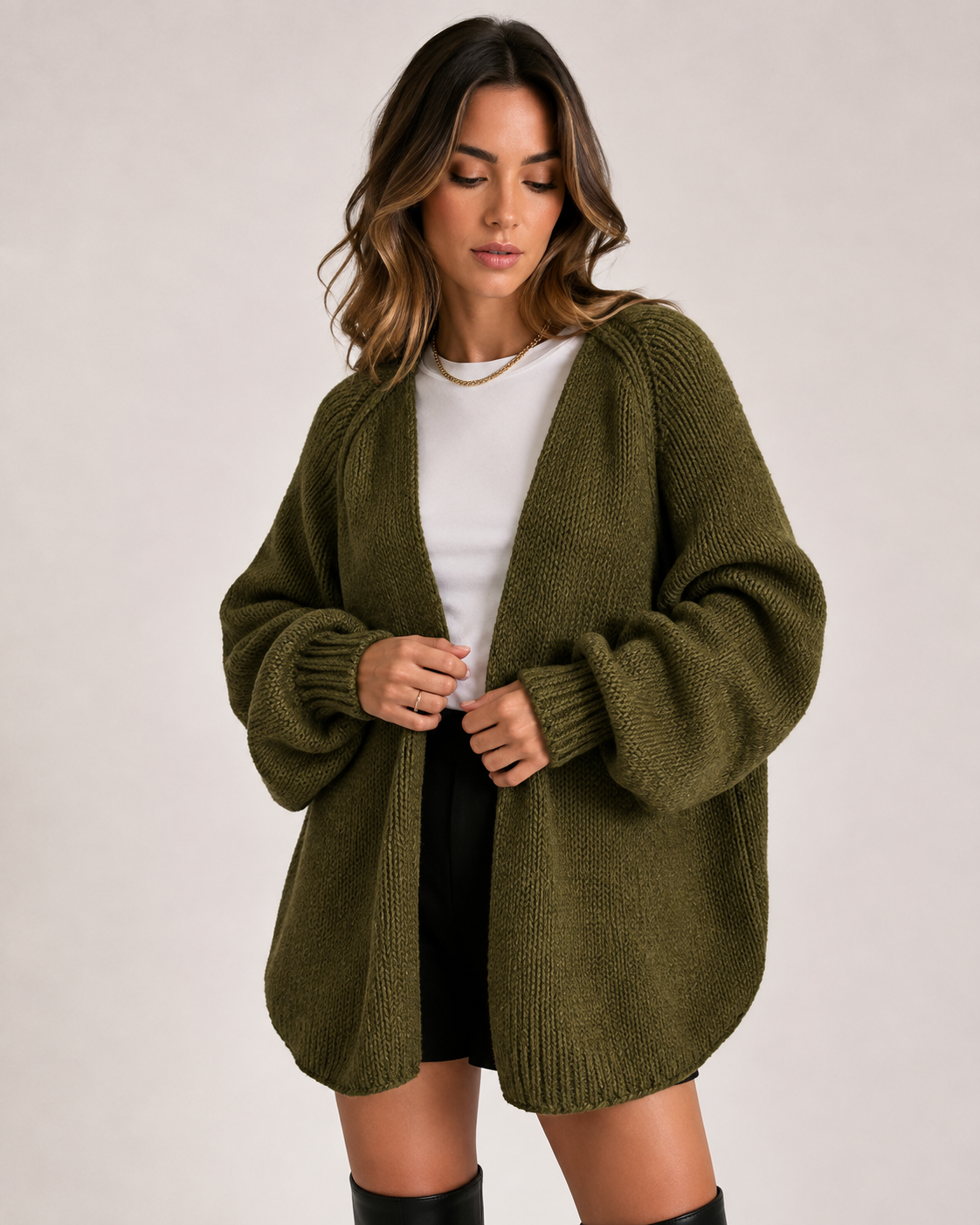Oversized Knit Cardigan
